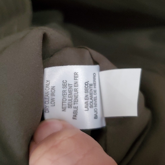 Worth Olive Green & White Pinstripe One Button Blazer Size 8 NWT'S - Picture 9 of 11